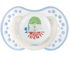 Empreinte My Identity Guinée Équatoriale Sucette LOVI Dynamic Blanc-cyan classique