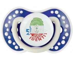 Empreinte My Identity Guinée Équatoriale Sucette LOVI Dynamic Bleu-marine phosphorescente