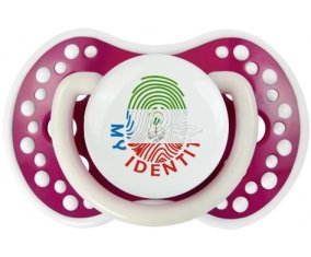 Empreinte My Identity Guinée Équatoriale Sucette LOVI Dynamic Fuchsia phosphorescente