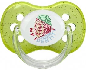 Empreinte My Identity Érythrée Sucete Cerise Vert à paillette