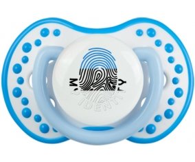 Empreinte My Identity Estonie Tétine LOVI Dynamic Blanc-bleu phosphorescente