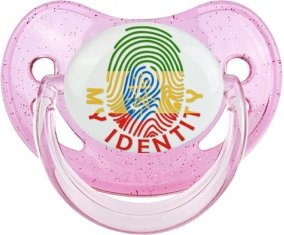 Empreinte My Identity Ethiopie Sucette Physiologique Rose à paillette