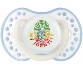 Empreinte My Identity Ethiopie Sucette LOVI Dynamic Blanc-cyan classique