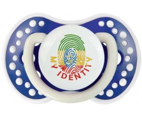 Empreinte My Identity Ethiopie Sucette LOVI Dynamic Bleu-marine phosphorescente