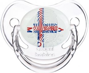 Empreinte My Identity Îles Féroé Tétine Physiologique Transparent classique
