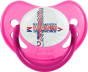 Empreinte My Identity Îles Féroé Tétine Physiologique Rose phosphorescente
