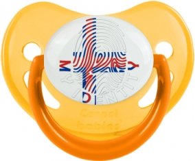 Empreinte My Identity Îles Féroé Tétine Physiologique Jaune phosphorescente