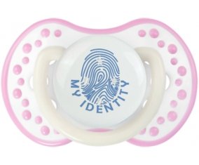 Empreinte My Identity États fédérés de Micronésie Tétine LOVI Dynamic Blanc-rose phosphorescente