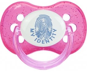 Empreinte My Identity États fédérés de Micronésie Sucette Cerise Rose à paillette