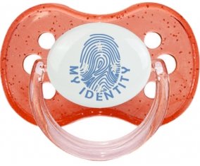 Empreinte My Identity États fédérés de Micronésie Sucette Cerise Rouge à paillette