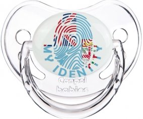 Empreinte My Identity Fidji Sucette Physiologique Transparent classique