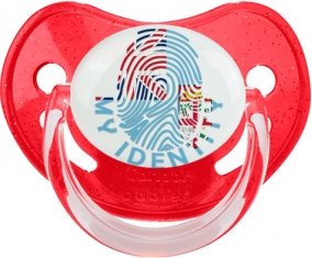 Empreinte My Identity Fidji Sucette Physiologique Rouge à paillette