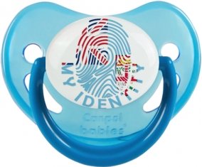 Empreinte My Identity Fidji Sucette Physiologique Bleue phosphorescente
