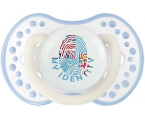 Empreinte My Identity Fidji Sucette LOVI Dynamic Blanc-cyan classique