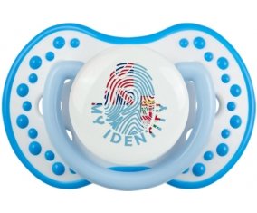 Empreinte My Identity Fidji Sucette LOVI Dynamic Blanc-bleu phosphorescente