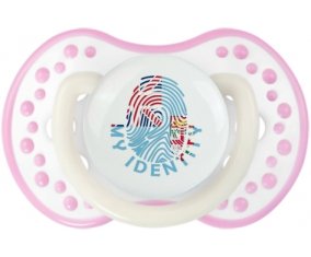 Empreinte My Identity Fidji Sucette LOVI Dynamic Blanc-rose phosphorescente