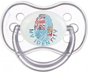 Empreinte My Identity Fidji Tétine Anatomique Transparente classique