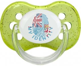 Empreinte My Identity Fidji Sucette Cerise Vert à paillette