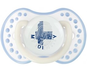 Empreinte My Identity Finlande Sucette LOVI Dynamic Blanc-cyan classique