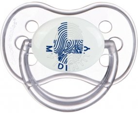 Empreinte My Identity Finlande Sucette Anatomique Transparente classique