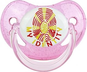 Empreinte My Identity Macédoine du Nord Tétine Physiologique Rose à paillette