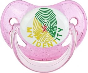 Empreinte My Identity Guyane Française Sucette Physiologique Rose à paillette
