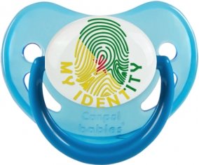 Empreinte My Identity Guyane Française Sucette Physiologique Bleue phosphorescente