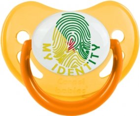 Empreinte My Identity Guyane Française Sucette Physiologique Jaune phosphorescente