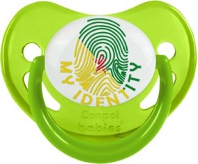 Empreinte My Identity Guyane Française Sucette Physiologique Vert phosphorescente