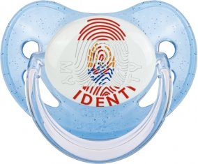 Empreinte My Identity Polynésie française Sucette Physiologique Bleue à paillette