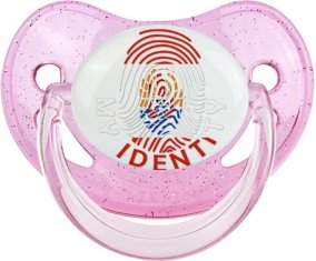 Empreinte My Identity Polynésie française Sucette Physiologique Rose à paillette