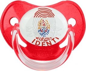 Empreinte My Identity Polynésie française Sucette Physiologique Rouge à paillette