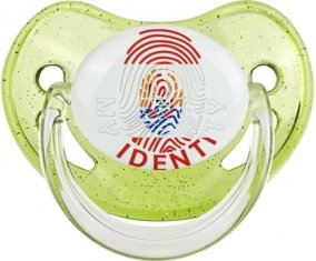 Empreinte My Identity Polynésie française Sucette Physiologique Vert à paillette