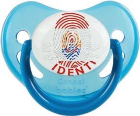 Empreinte My Identity Polynésie française Sucette Physiologique Bleue phosphorescente