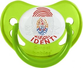 Empreinte My Identity Polynésie française Sucette Physiologique Vert phosphorescente