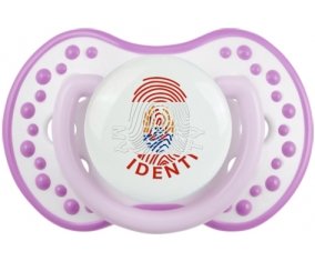 Empreinte My Identity Polynésie française Sucette LOVI Dynamic Blanc-mauve classique