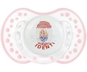 Empreinte My Identity Polynésie française Sucette LOVI Dynamic Retro-blanc-rose-tendre classique