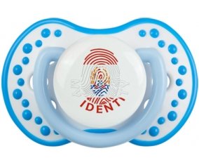 Empreinte My Identity Polynésie française Sucette LOVI Dynamic Blanc-bleu phosphorescente
