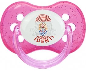 Empreinte My Identity Polynésie française Tétine Cerise Rose à paillette