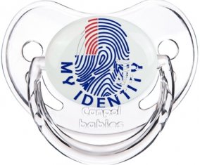 Empreinte My Identity Terres australes françaises Tétine Physiologique Transparent classique