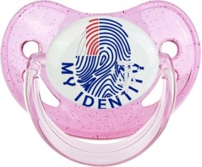 Empreinte My Identity Terres australes françaises Tétine Physiologique Rose à paillette