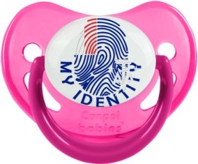 Empreinte My Identity Terres australes françaises Tétine Physiologique Rose phosphorescente