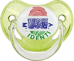 Empreinte My Identity Gambie Sucette Physiologique Vert à paillette