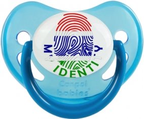 Empreinte My Identity Gambie Sucette Physiologique Bleue phosphorescente