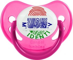 Empreinte My Identity Gambie Sucette Physiologique Rose phosphorescente
