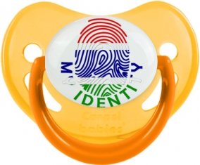 Empreinte My Identity Gambie Sucette Physiologique Jaune phosphorescente