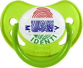 Empreinte My Identity Gambie Sucette Physiologique Vert phosphorescente