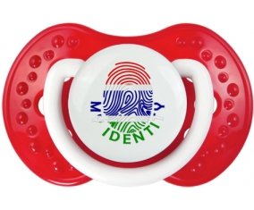 Empreinte My Identity Gambie Sucette LOVI Dynamic Blanc-rouge classique