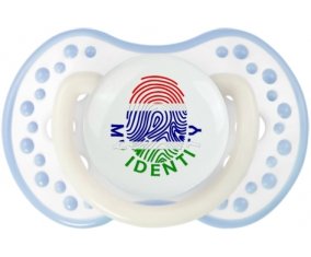 Empreinte My Identity Gambie Sucette LOVI Dynamic Blanc-cyan classique