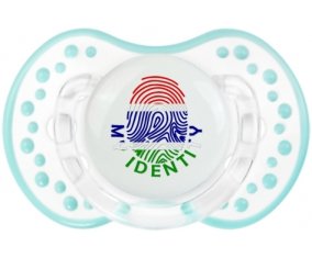 Empreinte My Identity Gambie Sucette LOVI Dynamic Retro-blanc-lagon classique